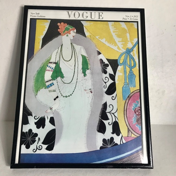 VOGUE Vintage Other - 🔥 VTG. VOGUE Magazine Cover 11-1921 NY Winter